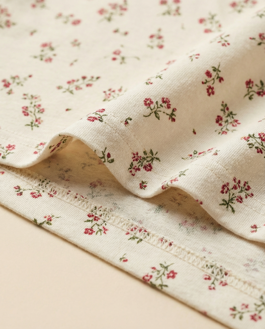 Ditsy Blossom Women’s Short Pajama Set – Soft Floral Sleepwear