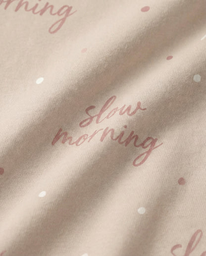 Slow Morning Women’s Short Pajama Set – Minimal Neutral Sleepwear