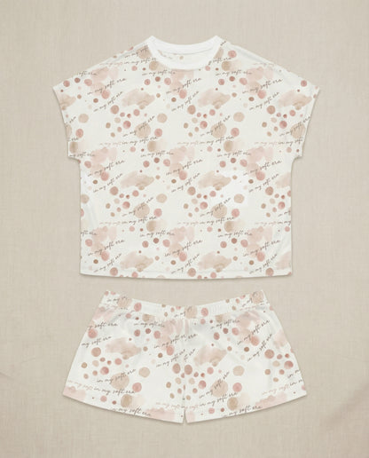 In My Soft Era Women’s Short Pajama Set – Minimal Blush Sleepwear