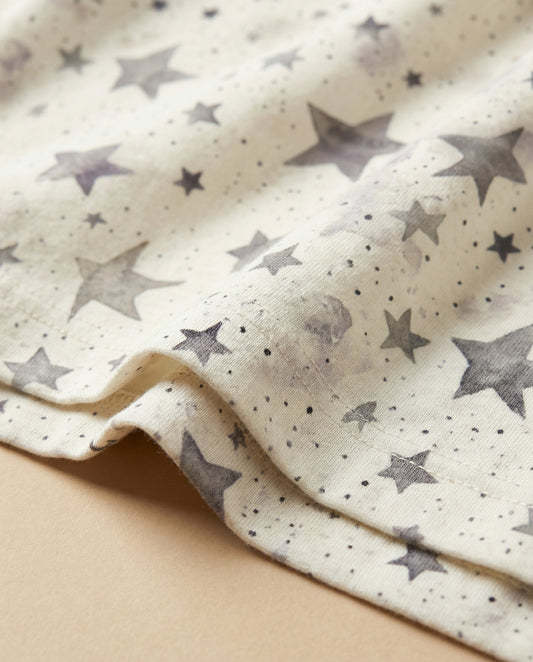 Starry Night Women’s Short Pajama Set – Minimal Celestial Sleepwear